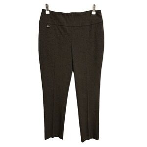 Lisette Montreal 6 Green Black Polka Dot Ankle Dress Pants Business Office Sexy